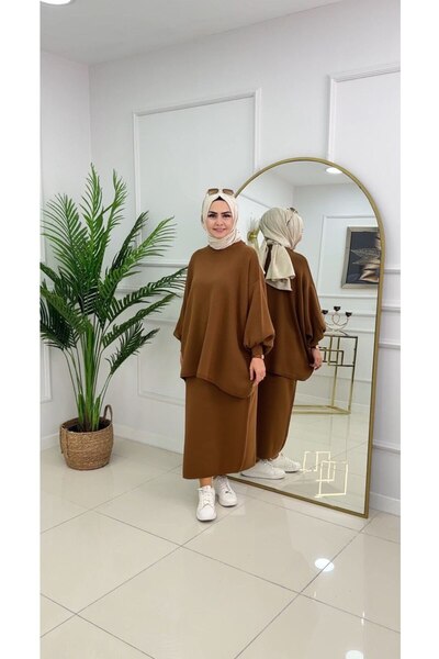 Summer Store Nova Bol Cut Tricot Skirt Tunic Set