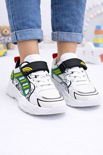 Babetty Άνετα ελαφριά παιδικά αθλητικά παπούτσια με Velcro και ελαστικό πλέγμ...