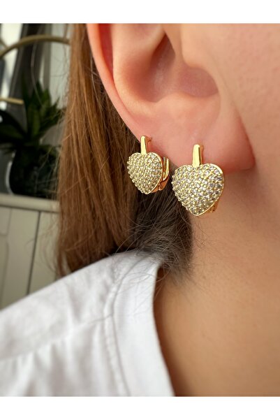 ToffyStore Vip Mini Zircon Heart Earrings