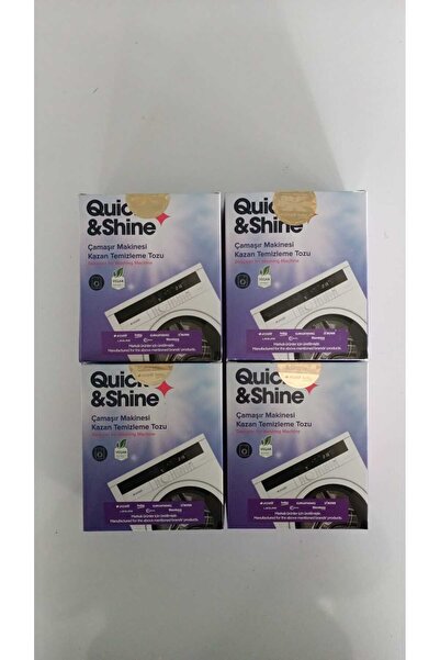 Quick&Shine Çamaşır Makinesi Kazan Temizleme Tozu 4'lü Paket (Ekonomik Paket)