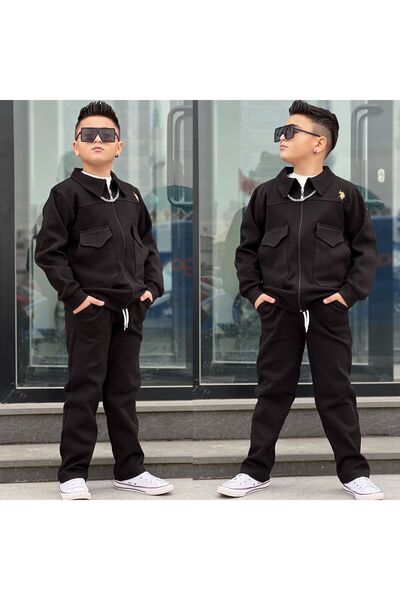 gül garden Boy's Pants and Shirt Double Set