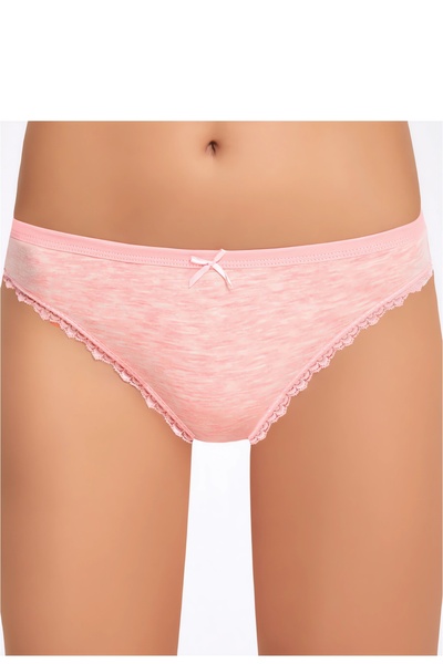 İlke 12 Pieces, Women's Bikini, Slip Panties, with Bow, Lace Edges, Melange, ...