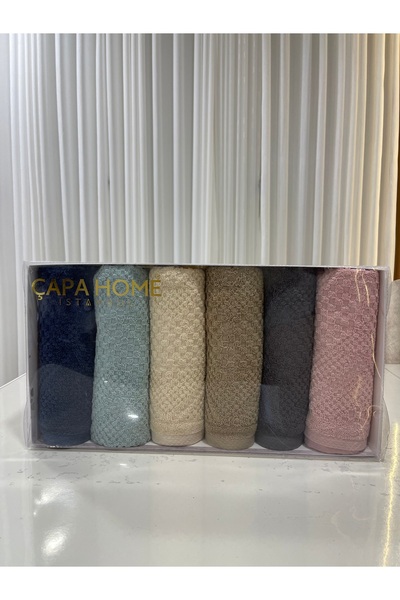 Çapa Home Lina %100 Pamuk 6’lı El Havlu Seti