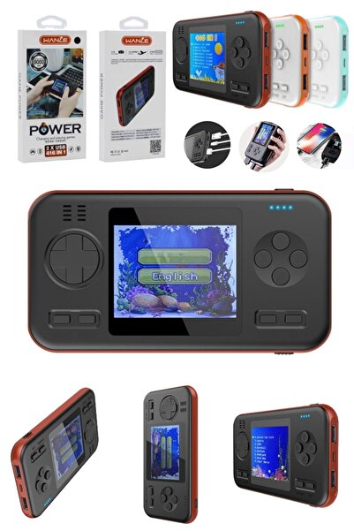 Munico Hem Powerbank Hem Atari Oyun Ps Gaming Telefon Şarj Edici Oyun Konsolu...