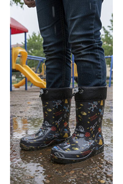 Hızlı Al ERKEK ÇOCUK İÇİ POLAR KAR VE YAĞMUR ÇİZMESİ.(BEDEN TABLOSUNA BAKINIZ...