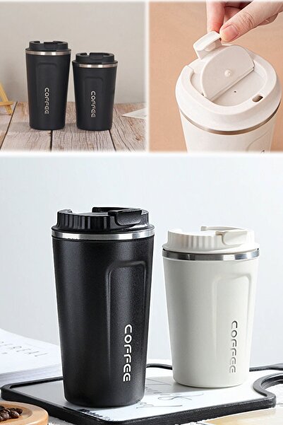 Munico Kamp ve Sporcu Coffee Termosu Şık Tasarım Paslanmaz Çelik Gün Boyu Sıc...