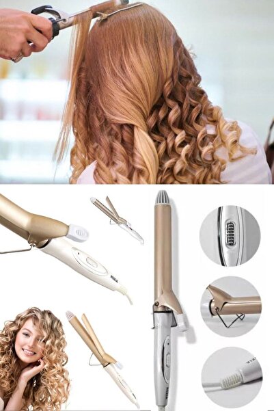 Küçük Saç Kıvırıcı Mini Kıvırma Demir Seramik Kaplı Saç Kıvırma Iron Fonksiyonel Saç Düzleştirici