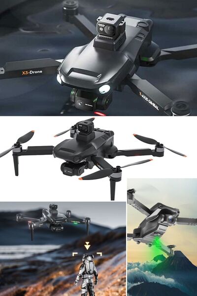 Munico Çift Kamera Hd Hava Fotoğrafçılığı Uzun Dayanıklılık Drone Hava Video ...