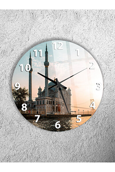 Olinpa Unbreakable Glass Wall Clock, Both a Table Clock and a Wall Clock, Vil...