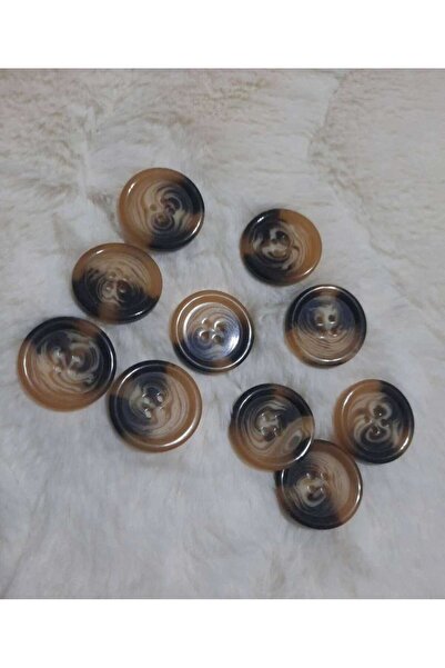 beyna aksesuar Trençkot Ceket Kaban ve Hırka Düğme 2,5 Cm Çubuk 1 Paket 10 Ad...