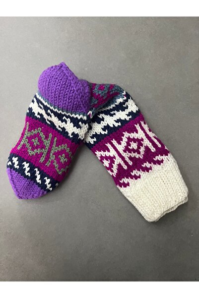 MESKSTORE El Örgüsü Uzun Çorap 39-41