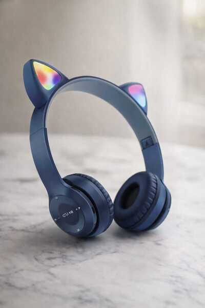 OEM Bluetooth headphones for children, with ears and LED light