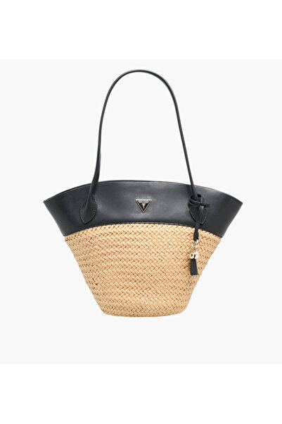 Guess Venere Weave Textured Tote Bag with Handles