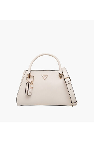 Guess Noelle II Charm Accent Satchel Bag with Detachable Shoulder Strap