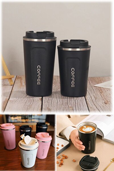 Munico Coffee Yazılı Şık Paslanmaz Çelik Özellikli Evde Yap Dışarda Iç Termos...