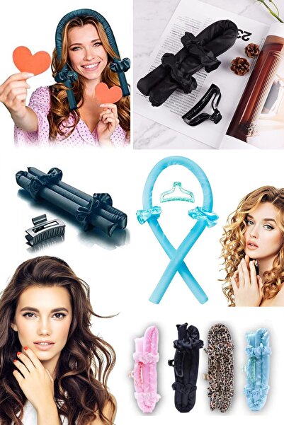 Munico Esneklik Sünger Isısız Bukle Çubuk Kafa Bandı Kadın Isısız Bukleler Sa...