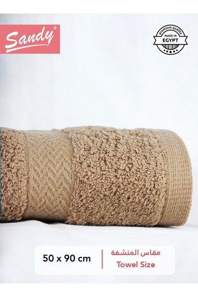 Sandy 100% Egyptian Cotton Hair Towel (50x90 cm) 600 GSM Soft Quick Drying & ...