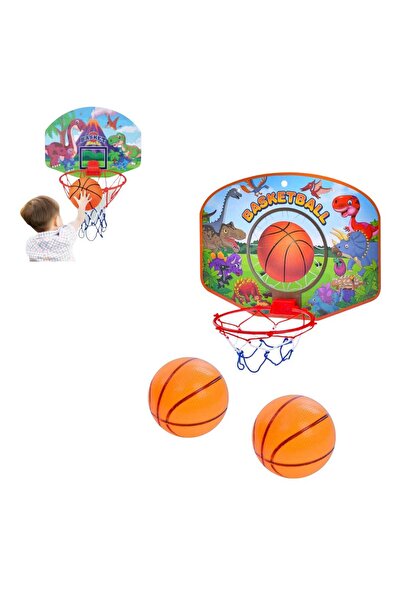 First Choice Basketball Game with 2 Balls and Basketball Hoop 18x25cm
