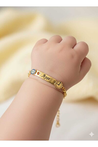 Flamingo 925 Ayar Kişiye Özel Doğum Saati Kız Erkek Bebek Künye Çocuk Künyesi