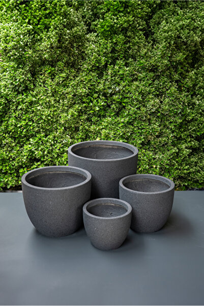 SAMART PEYZAJ LEVELAND HAFİFLETİLMİŞ BETON SAKSI Ø54,5cm/H42,5cm - BÜYÜK BOY,...