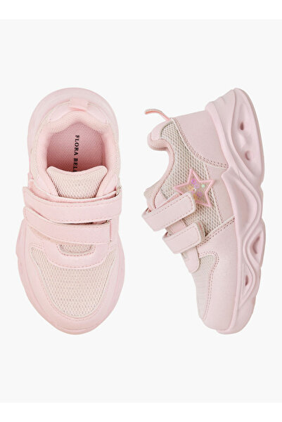 Flora Bella by Shoexpress Girls Hook & Loop Light-Up Sneakers