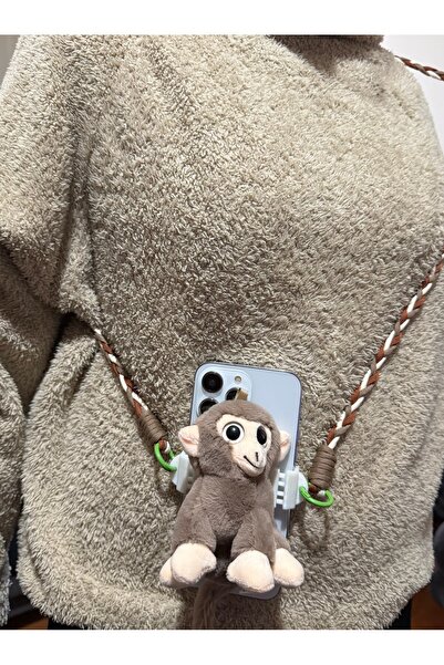 FİŞNEİLETİŞİM BOYUNDAN ASKILI ÖRGÜLÜ İPLİ OYUNCAKLI TELEFON ASKISI (BÜTÜN MOD...