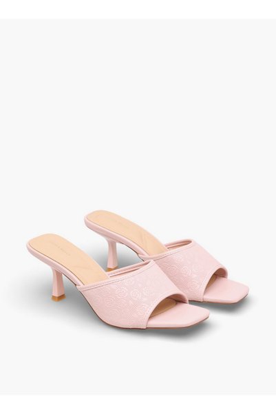 Flora Bella by Shoexpress Women Floral Textured Flared Heel Sandals