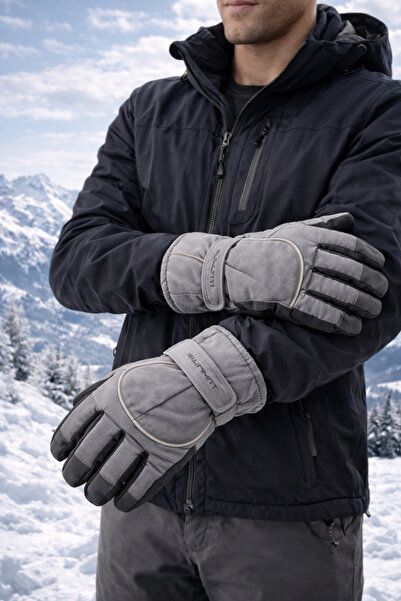 Muraty Mănuși de schi pentru bărbați, pentru adulți, rezistente la vânt, impe...