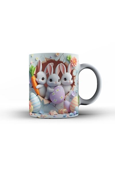 GIFTS4ALL Easter Mug with 3D Rabbit – Festive design, ceramic 330 ml – Easter...