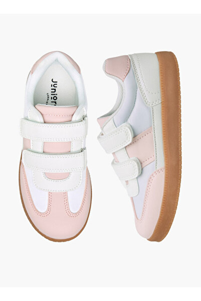 Juniors Girls Colourblock Hook & Loop Sneakers
