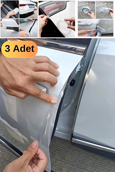 Munico Film Kenarı Kapı Koruyucu 3 Cm Çizik Metre Emici 3 Araba Kaput Adet Ko...