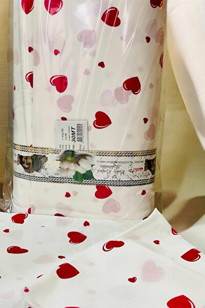 Felina Home Cotton Ranforce Fabric for Bedding and Multi-Purpose Heart Patter...