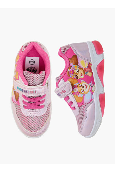 PAW PATROL Girls Hook & Loop Light-Up Sneakers