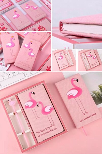 Munico Unicorn & Flamingo Defter Kalem Seti Sevimli Hayvan Figürlü Kızlar İçi...