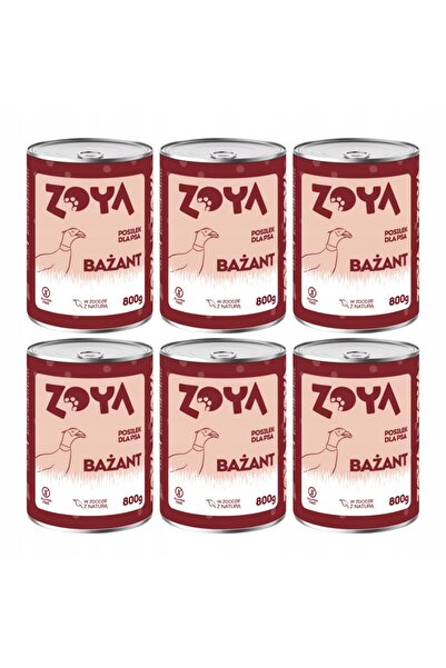 Other ZOYA Bażant - puszka Karma mokra dla psów 6x800g