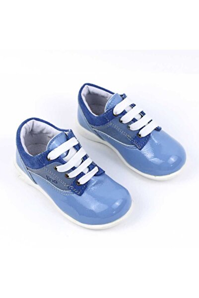 tino Pantofi casual, de copii , din piele naturala 2635-BLEU/LAC