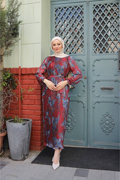 ELİFİMTESETTÜR Boydan Piliseli Elbise