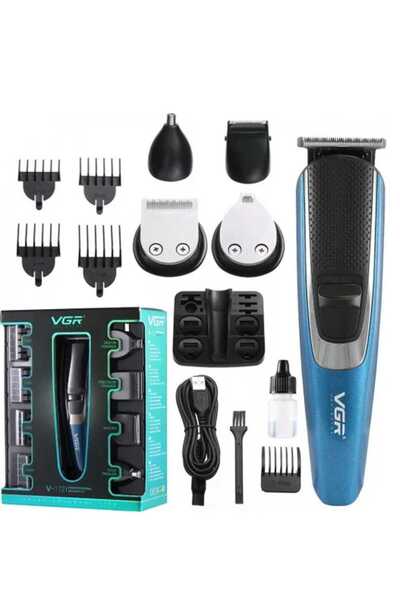 VGR Masina de tuns profesionala Fara fir, Incarcare rapida, Tuns, Ras, Nas, Corp