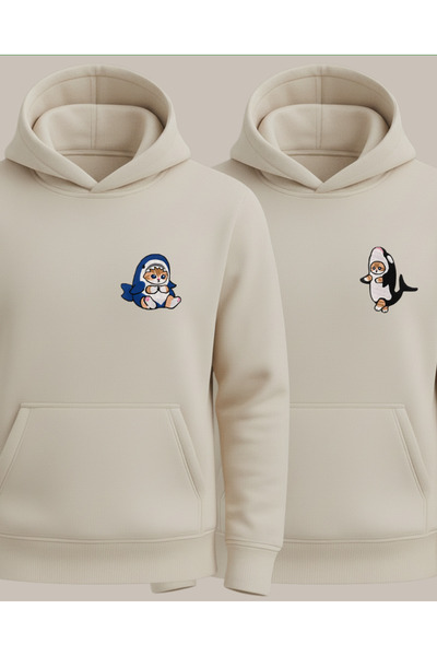 Ebiidesign Cats Printed Valentine's Day Sweatshirts