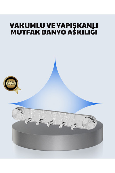 ELİZ BERRA MODA Asiz Mounting Vacuum Adhesive Hanger Apparatus