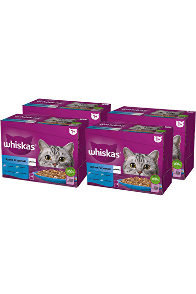 Other Whiskas Saszetka Galaretka Rybne smaki Adult 48x85g