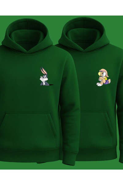 Ebiidesign Bunnies Printed Valentine's Day Sweatshirts