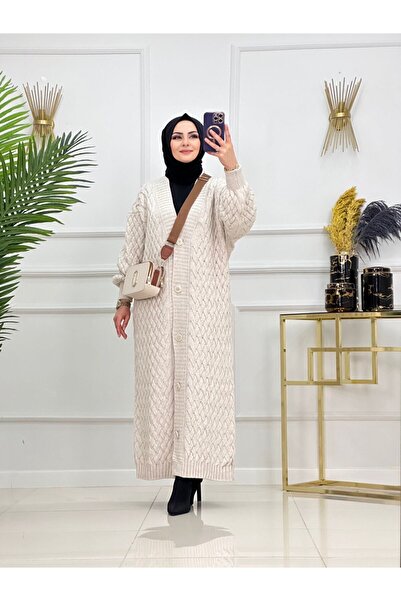 Summer Store Cemre Hair Knitted Knitwear Cardigan