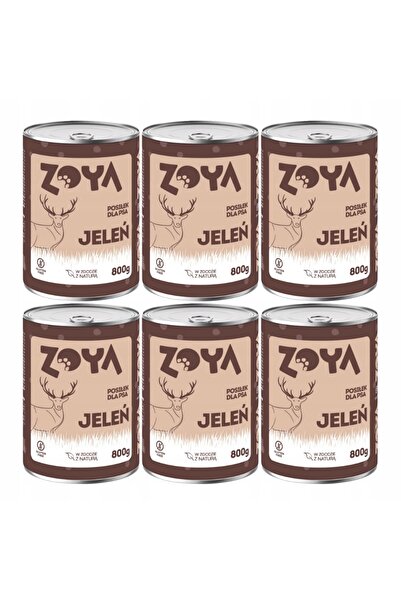 Other ZOYA Jeleń - puszka Karma mokra dla psów 6x800g