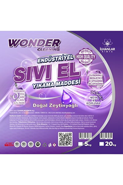 Wonder Cleaning Endüstriyel Sıvı El Yıkama Maddesi 5 KG