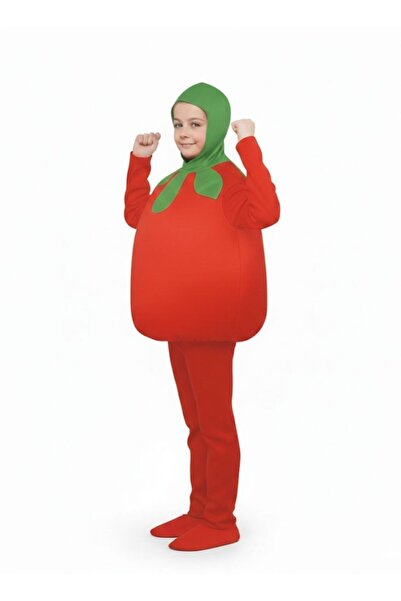 Premium Kids Tomato Costume Soft Foam Padded Vegetable Fancy Dress for School...