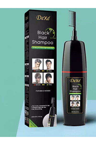 Dexe Siyah Saç Renklendirici Şampuan Taraklı 200 ml