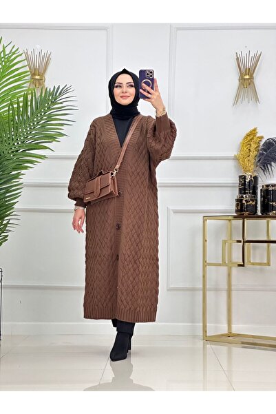 Summer Store Cemre Hair Knitted Knitwear Cardigan