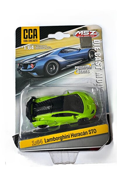 CCA سيارة لامبورغيني هوراكان STO نموذجية مصبوبة بالقالب، مقياس 1:64، لون أخضر...