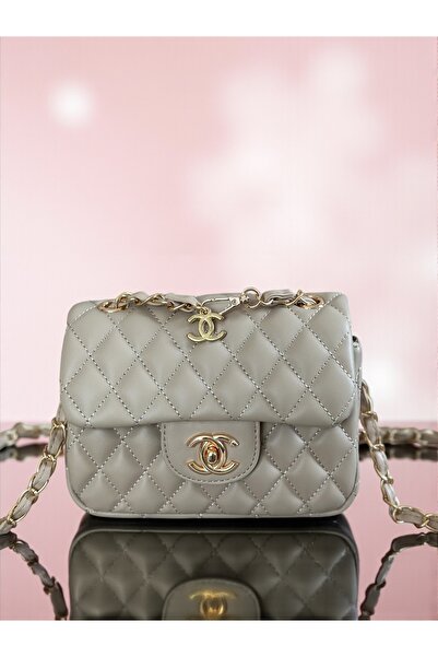 ÇANTA Bej Mini El Ve Omuz Çantası